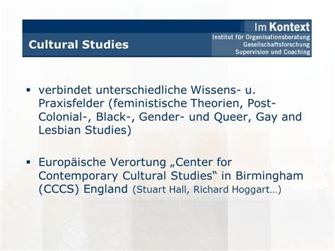  Understanding Culture: From Practices to Identity - Ein Kaleidoskop der kulturellen Praktiken